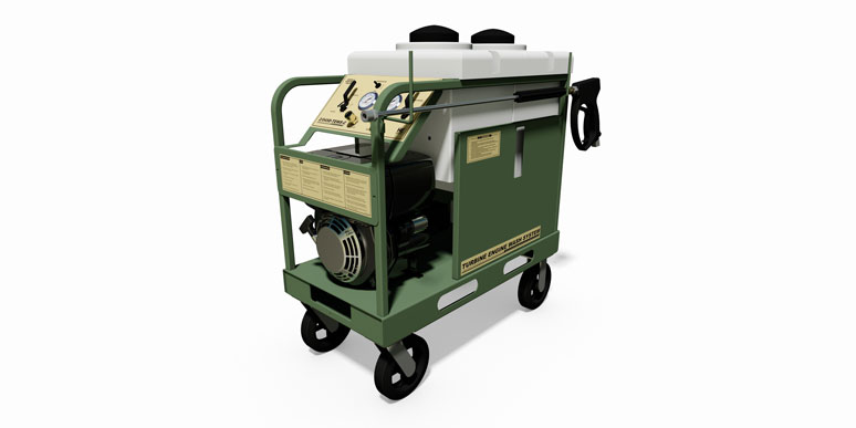 TEWS-C turbine engine wash system